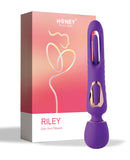 Di-Orgasm Vibrating Massage Wand & G-Spot Tapping Stimulator - Purple