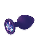 The 9's Booty Calls Neon Leaf Plug - Purple