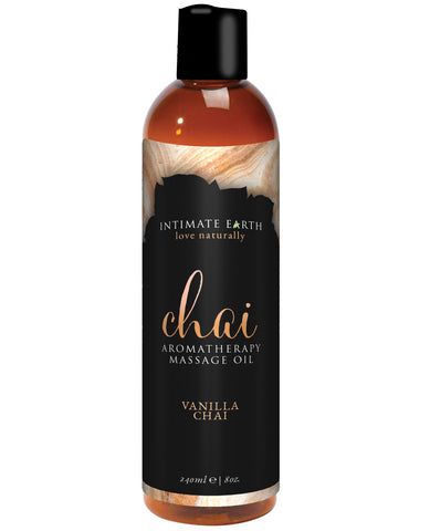 Intimate Earth Chai Massage Oil - 240 ml Vanilla & Chai