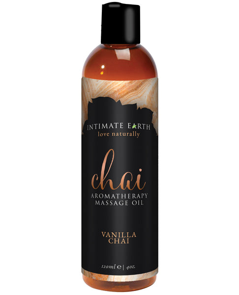 Intimate Earth Chai Massage Oil - 120 ml Vanilla & Chai