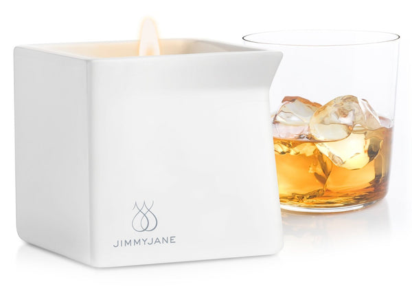 Jimmyjane Afterglow Natural Massage Candle - Dark Vanilla
