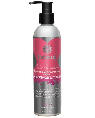 Dona Massage Lotion Flirty - 8 oz Blushing Berry