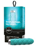 Key by Jopen Charms Plush Petite Massager - Blue