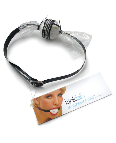 Kinklab Jawbreaker Ball Gag - Black PVC