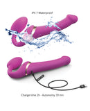 Strap On Me Multi Orgasm Bendable Strapless Strap On Large - Fuchsia