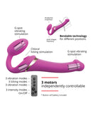 Strap On Me Multi Orgasm Bendable Strapless Strap On Extra Large - Fuchsia