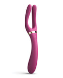 Dorcel Infinite Joy Bendable Forked Vibrator - Plum