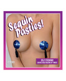 Minor Creations Sequin Pasties w/Tassel - Royal