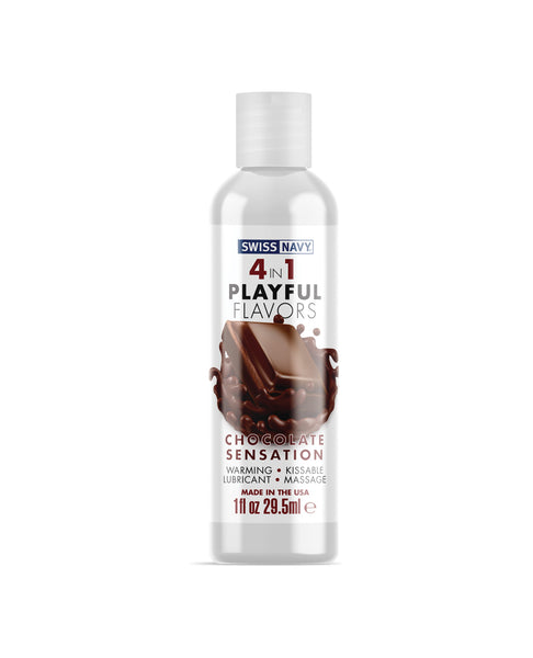 Swiss Navy 4 in 1 Flavors Chocolate Sensation - 1 oz