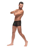 Private Screening Micro Mesh & Modal Pot Leaf Black SM