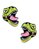 Neva Nude Black Light  Dinosaur Pasties - Green O/S