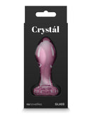 Crystal Flower Butt Plug - Pink