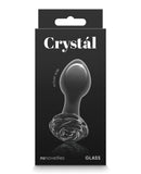 Crystal Rose Butt Plug - Black