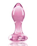 Crystal Heart Butt Plug - Pink