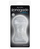 NS Novelties Renegade Grooved Pleasure Stroker - Clear