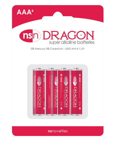 Dragon Alkaline Batteries - AAA Pack of 4