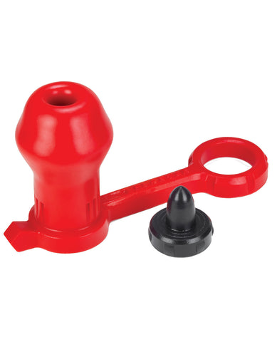 Oxballs Blaster Hollow Asslock w/Cork - Red