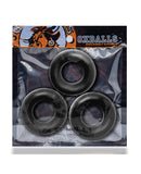 Oxballs Fat Willy 3 Pack Jumbo Cock Rings - Black