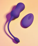 Playboy Pleasure Double Time Kegel Balls - Purple