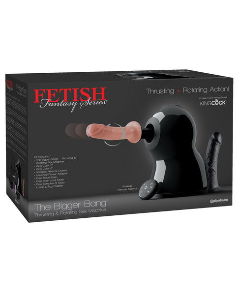 Fetish Fantasy Series the Bigger Bang Thrusting & Rotating Sex Machine - Black