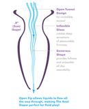 Anal Fantasy Ellite Beginners Anal Glass Gaper - Clear