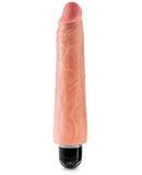 King Cock  9" Vibrating Stiffy - Flesh