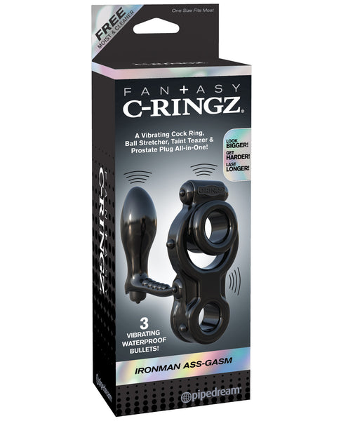 Fantasy C-Ringz Ironman Ass-Gasm - Black