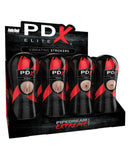 PDX Elite Vibrating Strokers Display - Flesh Display of 12