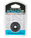 Perfect Fit Stackit Cock Ring - Black