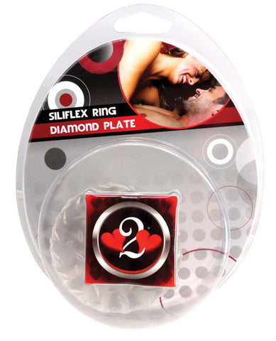 Heart to Heart Cock Ring Sili Flex Mega - Clear