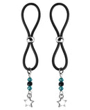 Bijoux de Nip Nipple Halos Star Charm - Turquoise/Black