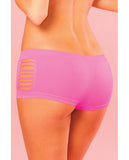 Pink Lipstick Sweat Pure Performance Side Slash Hot Short Pink