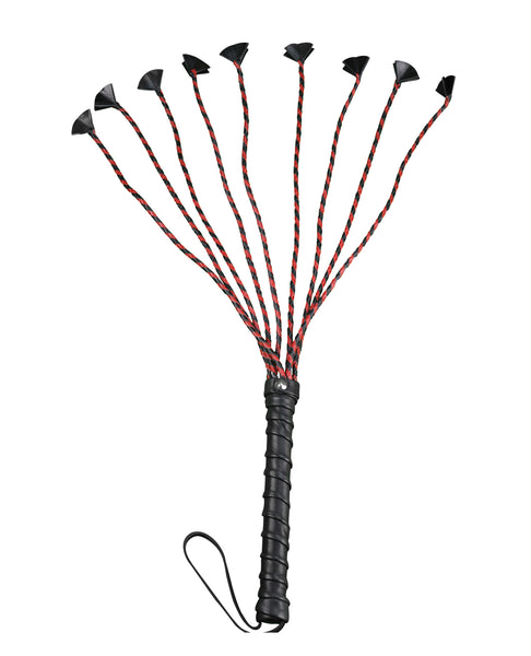 Plesur 21.5" Cat of 9 Tails - Black/Red
