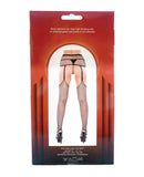 Fishnet Garter Pantyhose Black O/S