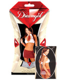 3 pc Extra Credit School Girl Halter Top w/Attached Tie, Skirt & Ruffled Panty O/S, Costumes,- www.gspotzone.com
