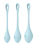 Satisfyer Yoni Power 2 Balls Training Set - Light Blue