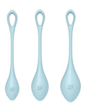 Satisfyer Yoni Power 2 Balls Training Set - Light Blue