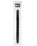 17" Slim Jim Duo Veined Super Slim Double Dong - Black, Dongs & Dildos,- www.gspotzone.com