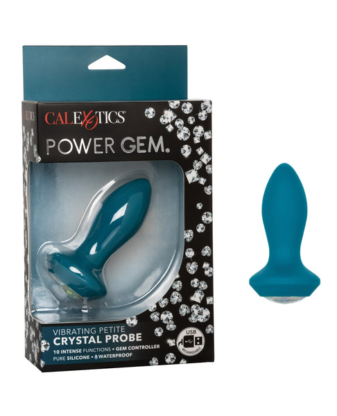 Power Gem Vibrating Petite Crystal Probe - Blue