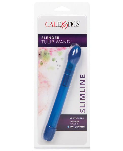 6.5" Slender Tulip Wand - Cobalt, Vibrators,- www.gspotzone.com