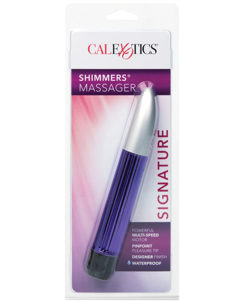 6.5" Shimmers - Purple, Vibrators,- www.gspotzone.com