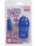Power Play Slimline Bullet - 7 Function Blue