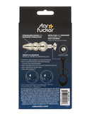 Star Fucker Beaded Gem Plug w/Silicone Enhancer - Black