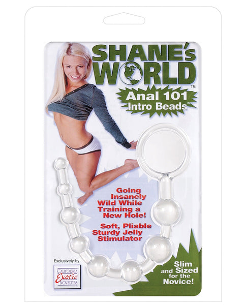 Shane's World Anal 101 Intro Beads - Clear