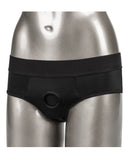 Her Royal Harness Backless Brief S/M - Black