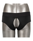 Her Royal Harness Backless Brief L/XL - Black