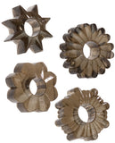 Basic Essentials Set of 4 Rings - Smoke