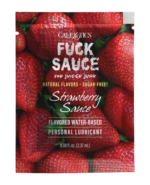 Fuck Sauce Flavored Water Based Personal Lubricant Sachet - .08 oz  Strawberry
