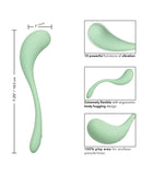 Elle Liquid Silicone Wand - Green