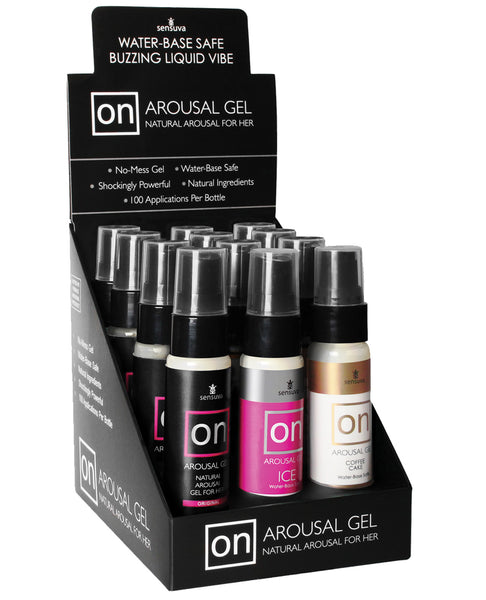 On Arousal Gel for Her Display - Asst. Flavors Box of 12